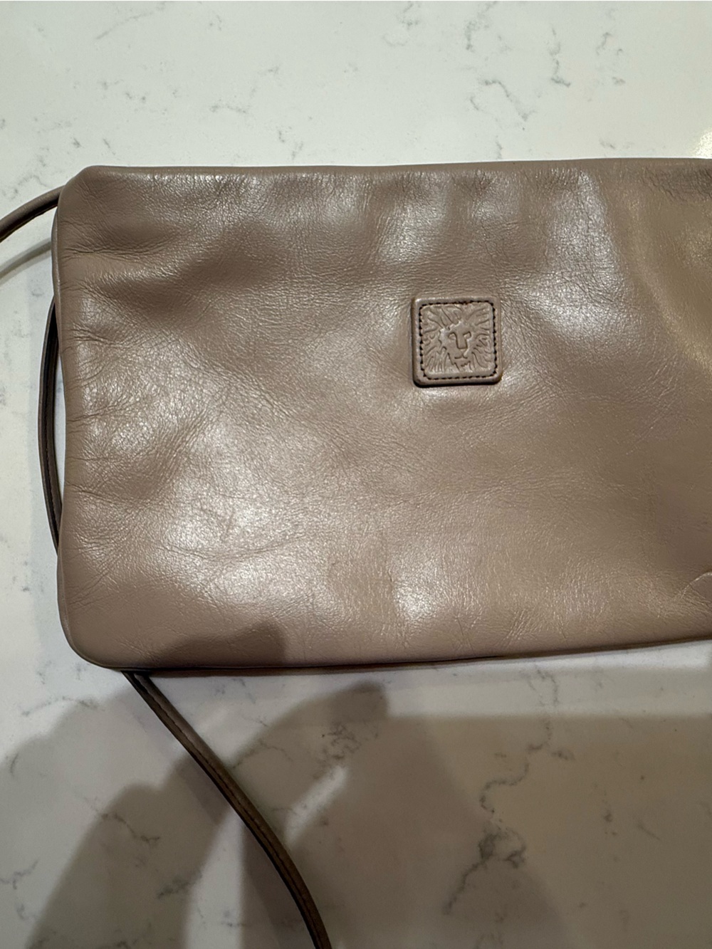 Anne Klein Taupe Crossbody Bag